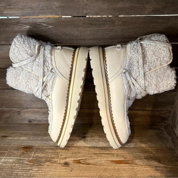 Sam Edelman Orelia Women’s Ivory Shearling Ankle Winter Snow Boots Size 9.5 M - Picture 3 of 5